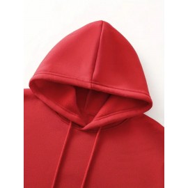 Men's Oversized Hooded Sweatshirt with FREEDOM Print & Flag Patch - Heavy-Duty Winter Warmth, Loose Fit Streetwear Pullover, Kangaroo Pocket, Drawstring Hood, Machine Washable Casual Sweater (Locally Shipped)