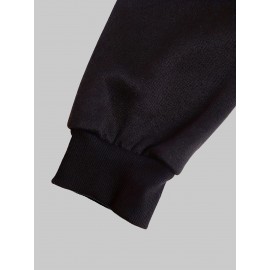 Fashionable Casual Men's Long Sleeve -Lined Zip-Up Jacket - Fresh and Fun Pattern Design, Lightweight and Comfortable, Suitable for Various Occasions, Breathable Material, Easy to Match, Adds a Pop of Color to Your Daily Look, Perfect for Casual