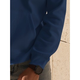 American Street Style Trendy Printed Hoodie | Outdoor Casual Street Vibe, Fashionable Sweatshirt for Autumn & Winter, Fun Print Patterns, Warm Casual Hoodie, Super Cool, Geometric-pattern, Hooded, Pullover, Regular Fit, Perfect for Men