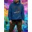 Men's Warm Winter Hooded Sweatshirt with Hot Transfer Geometric Print - Casual Streetwear Pullover Hoodie, Pockets & Machine Washable, Cozy Fall & Winter Sweater for Outdoor Daily Wear