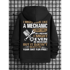 [Pullover for Casual Attire] Thick Warm Solid Color Hooded Sweatshirt | Casual Loose Fit Sweater with Front Pocket, Machine Washable for Fall Winter (Solid Color Options)