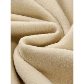 [Pullover for Casual Attire] Thick Warm Solid Color Hooded Sweatshirt | Casual Loose Fit Sweater with Front Pocket, Machine Washable for Fall Winter (Solid Color Options)