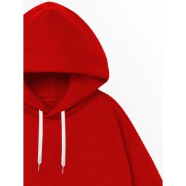 Men's Heavyweight Hoodie - 310g Blend Pullover Hooded Sweatshirt, Country Graphic Back Print, Machine Washable Streetwear for Fall Winter Spring - Black Hoodie for Men, Casual Wear, Statement Sweatshirt, Cozy Material, Long Sleeve Top, Casual Dressers