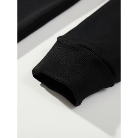 Men's Heavyweight Hoodie - 310g Blend Pullover Hooded Sweatshirt, Country Graphic Back Print, Machine Washable Streetwear for Fall Winter Spring - Black Hoodie for Men, Casual Wear, Statement Sweatshirt, Cozy Material, Long Sleeve Top, Casual Dressers