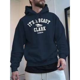 Men's Black Christmas Hooded Sweatshirt with Clark 