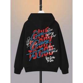 [Cozy Graphic Hoodie] Cozy Polyester Men's 