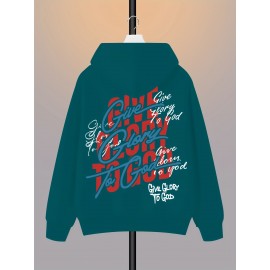 [Cozy Graphic Hoodie] Cozy Polyester Men's 