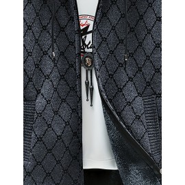 Autumn and winter Men's casual mid to long length jacket with hooded and plush thick warm jacket, fashionable and versatile top, Seasonal Fashion, Winter Outerwear, Long Coat, Stylish Outerwear, Warm Fabric, Men's Hoodie, Outerwear Essential, Men's