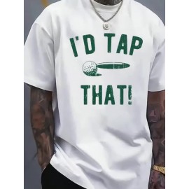 Men's Funny Golf T-Shirt, Sarcastic and Interesting Golf T-Shirt| Pure Versatile Crew Neck Short Sleeve, Casual Wear, Golf Apparel, Ironic Design, Novelty Shirt, Breathable Fabric, Lightweight Material, Humorous Apparel, Men's Tshirt, Casual Dressers