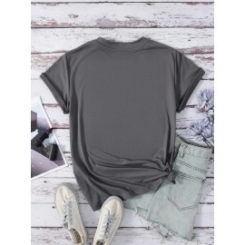 Men's Black 100% Cotton Short Sleeve T-Shirt - Loose Fit Summer Casual Crew Neck Tee with Breathable Fabric, Classic Round Neck & Relaxed Style for Casual Attire, Machine Washable Top