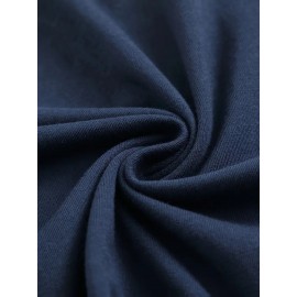 Men's Black 100% Cotton Short Sleeve T-Shirt - Loose Fit Summer Casual Crew Neck Tee with Breathable Fabric, Classic Round Neck & Relaxed Style for Casual Attire, Machine Washable Top