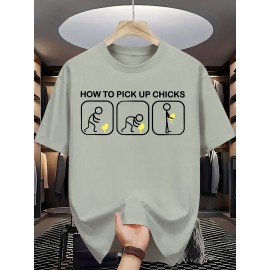 Men's Summer Fashion Graphic Tee - 