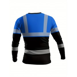 Men'S 3D Print Tropical Leaf Pattern Long Sleeve T-Shirt - Neon Green/Black/Royal Blue, Lightweight Breathable Fabric, All-Season Casual & Outdoor Sports Crew Neck Top, Bold Digital Print Design, Machine Washable Short Sleeve Shirt for Men, Graphic Tee Men, Men Graphic Tee, Men' T Shirt, Men Graphic T Shirt, Designer T Shirt Men, Graphic T Shirt Men, Men T Shirt For Men, Long Sleeve Shirt For Men, Tee Shirt For Men, Men T-shirt, Men Shirt, Men Clothes, T Shirt For Men, T-shirt For