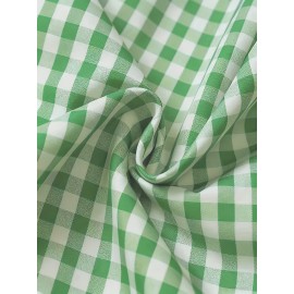 Elson OBM Men's Classic Plaid Button-Up Shirt - Long Sleeve Formal and Casual Top, Non-Stretch Fabric, Front Button Closure, Turn-Down Collar, Office, Wedding, Party Attire - Ideal Gift for Men, Office Wear, Fashion Design, Durable Construction