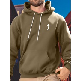 Golf Pattern Print, Stylish Hooded Sweatshirt for Casual Sports Wear.