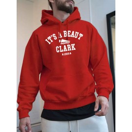 Men's Black Christmas Hooded Sweatshirt with Clark 