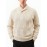 Men's Solid Color Knit Sweater - Beige//White/Gray/Navy/Brown - Long Sleeve Lapel Collar Button-Front Closure, Thick Warm Winter Sweater for Casual & Formal Wear, Versatile Layering Essential for Autumn and Winter, Easy Care (Hand Wash/Dry Clean) - Men's Fashion Sweater with Classic Turtleneck Design, Smooth Texture, and Minimalist Style for Casual Attire in Neutral Tones