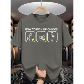 Men's Summer Fashion Graphic Tee - 