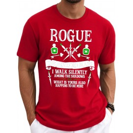 Rogue The Shrouded Blade - Shadows and Secrets Mens Short Sleeve T-shirt Red Black Gray